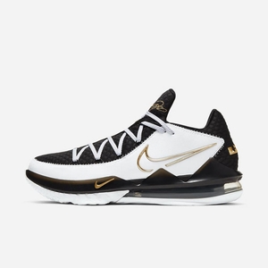 Chaussure De Basket Nike LeBron 17 Low Blanche 9310-658 White/Black/Metallic Gold Femme | RCG-45870442